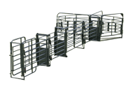 RSOS_9 Rough Stock Open Sweep w 38' Adj Alley, Preg Panels, Blocking Gates, Sorting Gate, Scale Section